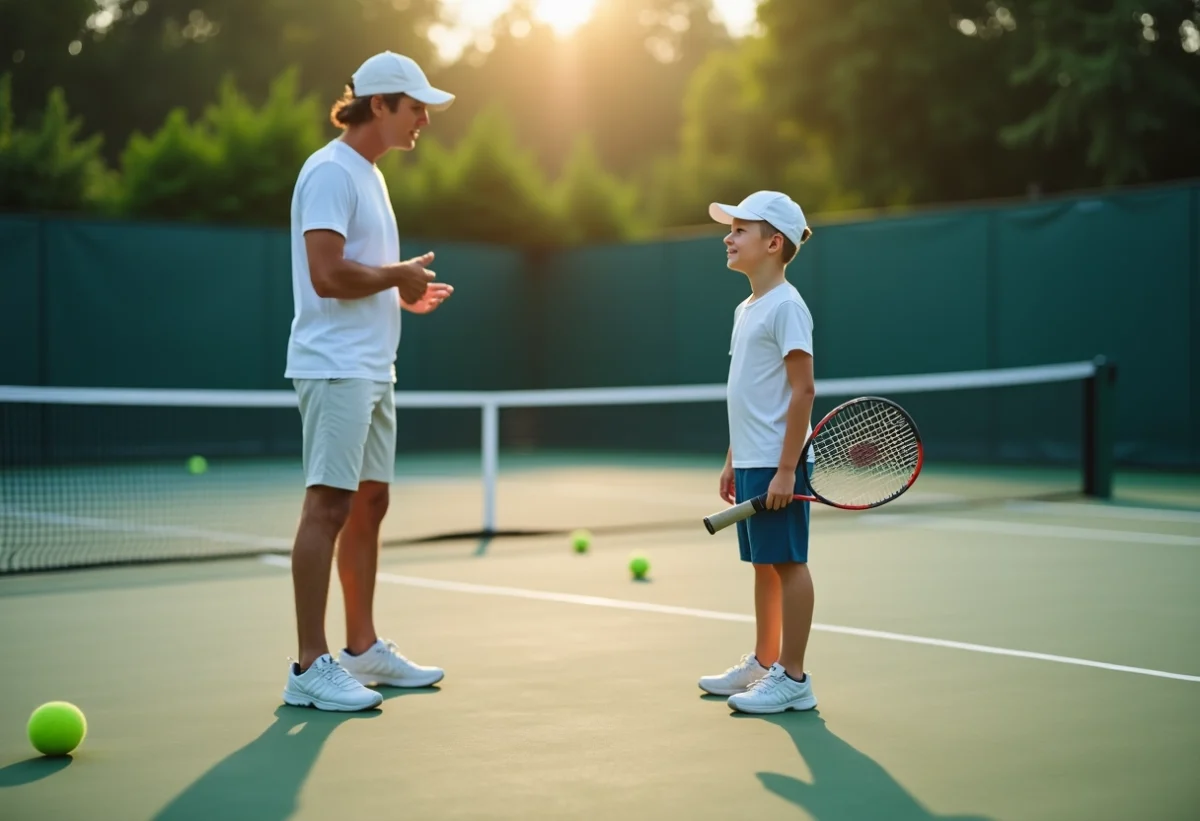 joueur tennis en action